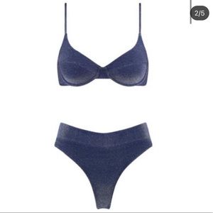 Triangl Navy Sparkle bikini! Never worn!!
